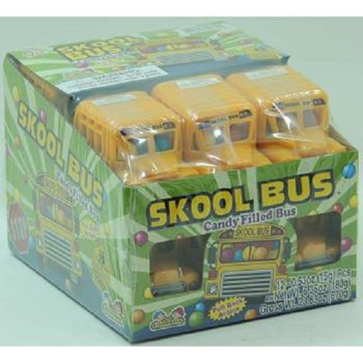 KIDSMANIA SKOOL BUS CANDY 12CT