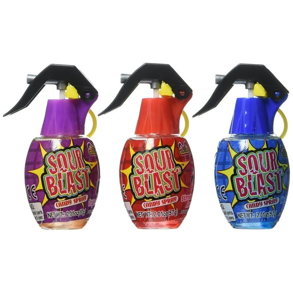 Kidsmania Sour Blast Candy Spray Grenades, 12 Count