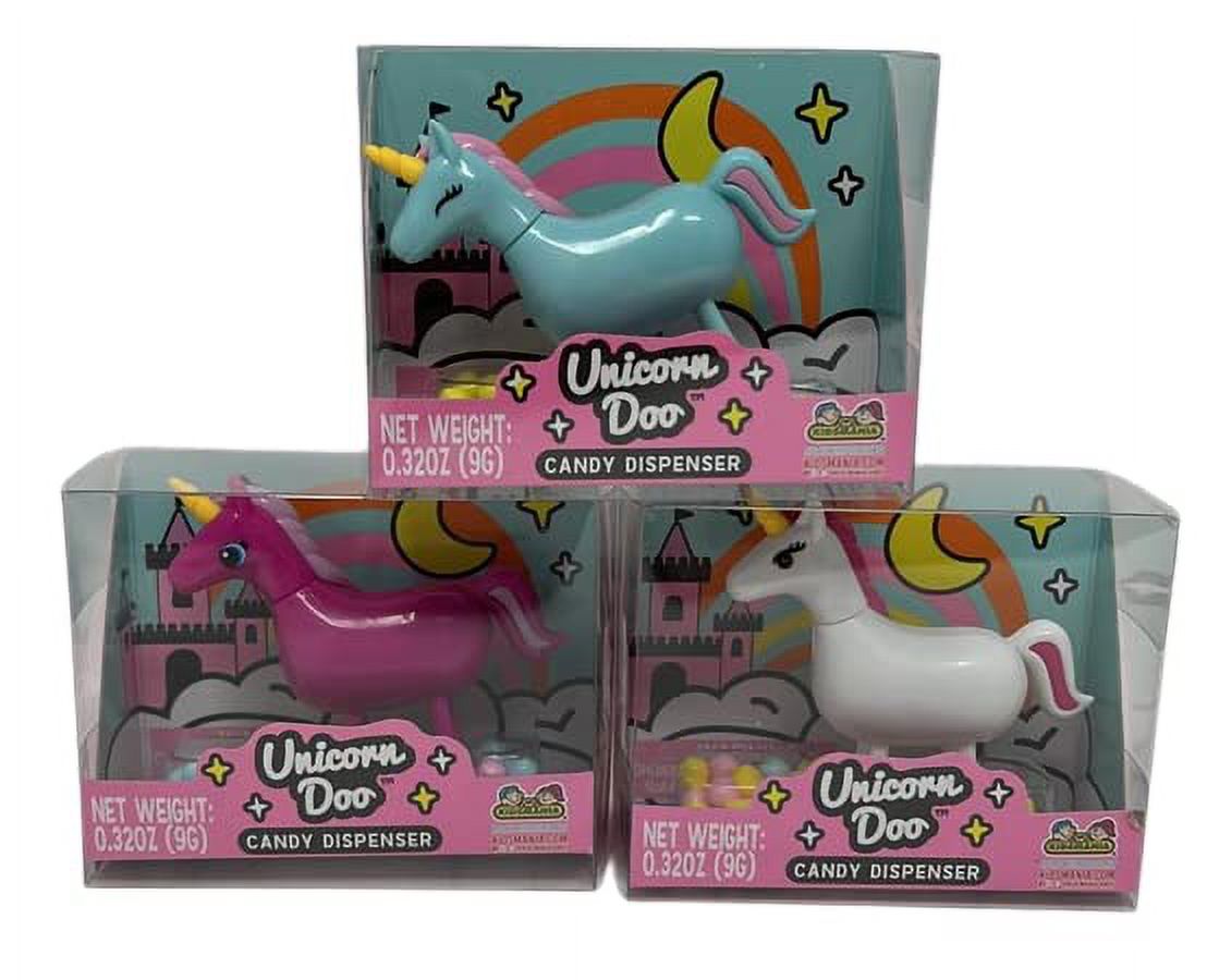 Kidsmania Unicorn Doo Candy Dispenser (Pack Of 3)