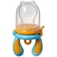 thumbnail image 1 of Kidsme Food Feeder Double Pack with Clip (Large Size) (Blue/Orange and Green/Yellow), 1 of 2