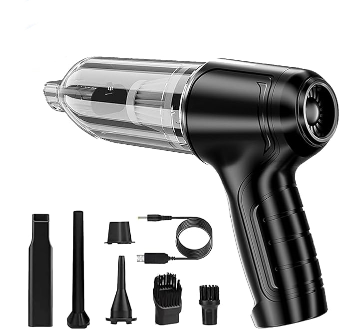 Kidsol Handheld Car Vacuum Cleaner, Suction and Blow,Cordless