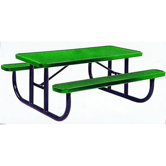 Kidstuff Playsystems 9200 PVC-Steel Picnic Table- 6 ft. Long