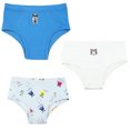 thumbnail image 1 of Kidsy Toddler Baby Boys Casual Soft Cotton Pull On Briefs 2 3 4 5 6 8 Years, Tiger/Monster/Cobalt (Set of 3), 5, 1 of 3