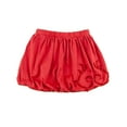 thumbnail image 1 of Kidsy Toddler Baby Girls Embroidery Bubble Skirt – Peruvian Pima Cotton, Balloon Skirt, Elastic Waist, Pull-On, Solid Colors, Persimmon, 3, 1 of 11