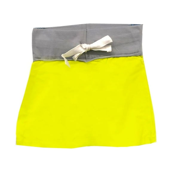 Kidsy Toddler Baby Girls Skirt – Peruvian Pima Cotton, Elastic Waist, Pull-On, Lime, 6