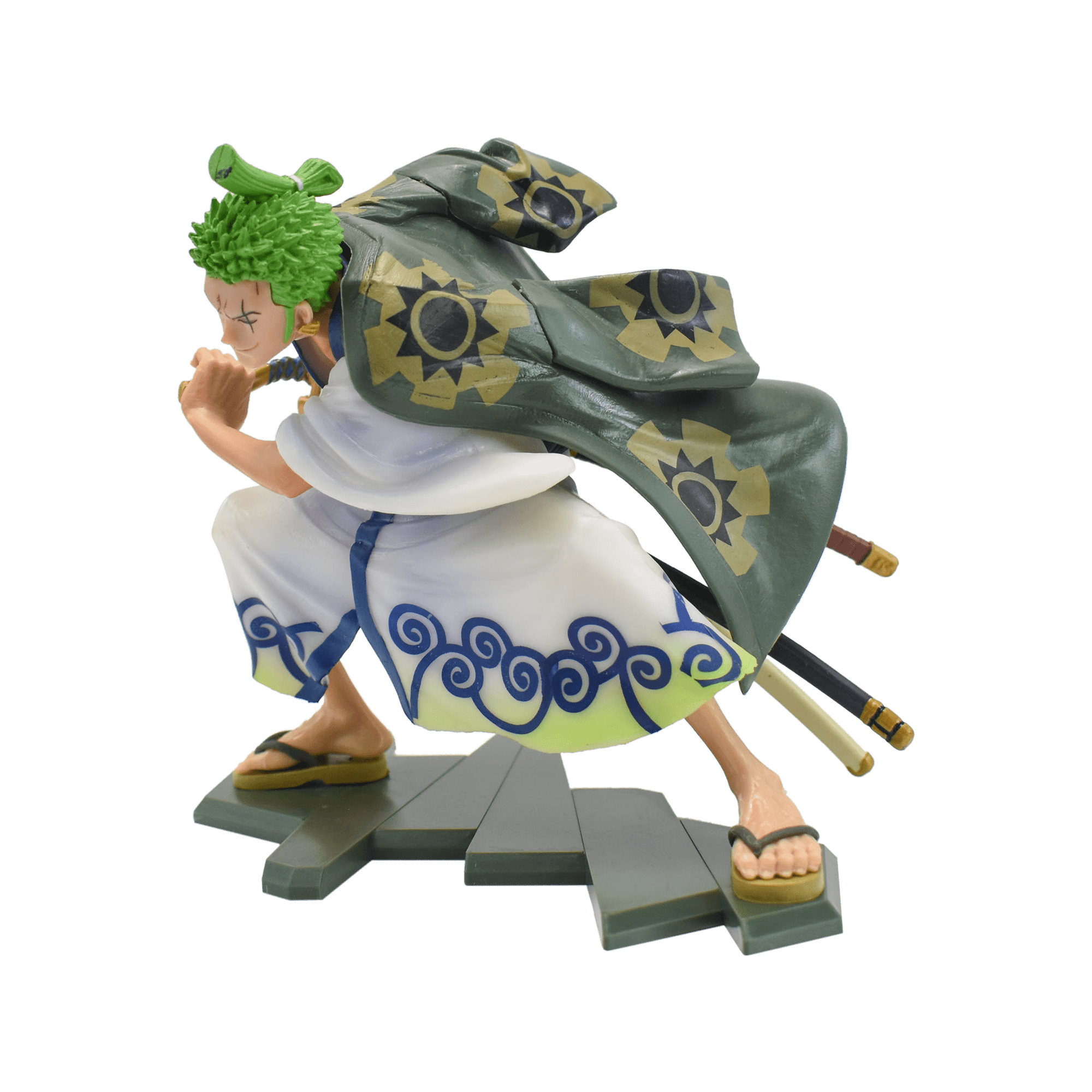 Kidtop OP Anime Action Figures Kimono Roronoa Zoro PVC Model Toy with