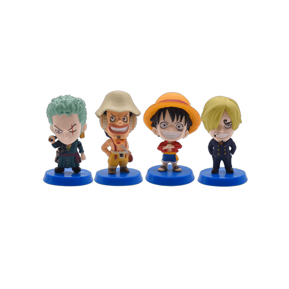 Kidtop One Piece Anime Action Figures 9PCS Q Version Luffy Nami Chopper