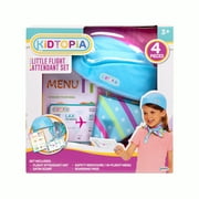 Kidtopia Little Flight Attendant Role Play Set with 4 Accessories for Kids Aged 3 and Up