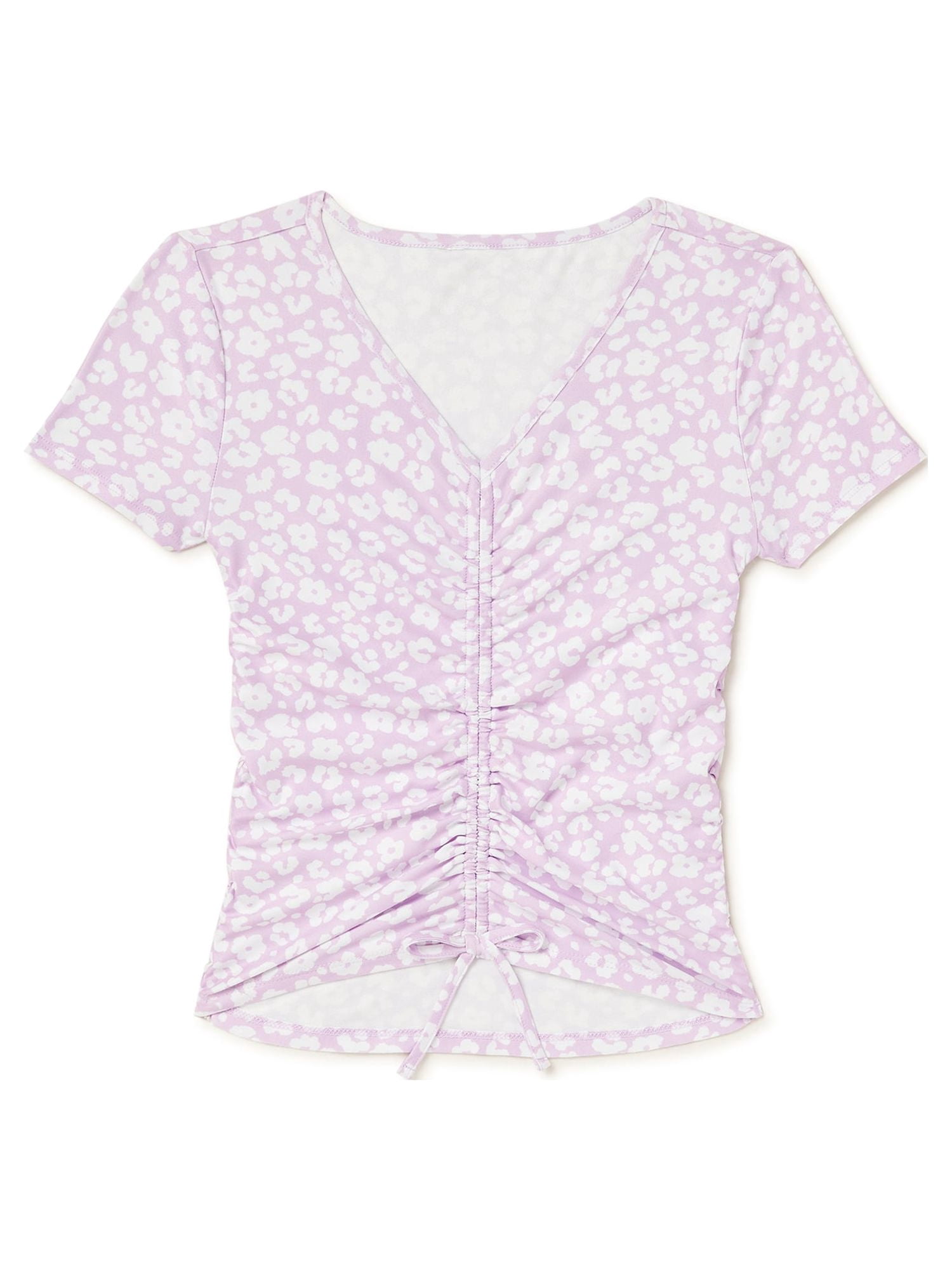 Kidtopia Girls Printed Cinched T-Shirt, Sizes 4-16