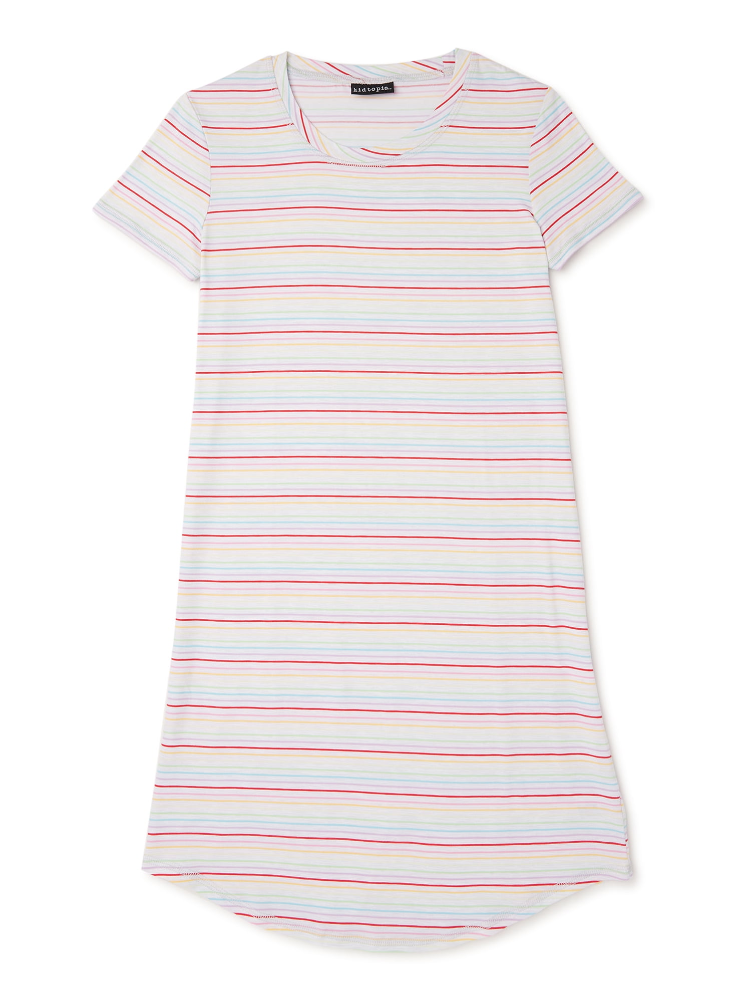 Kidtopia Girls Short Sleeve Dorm Sleep Shirt Pajamas, Sizes 614