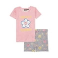 thumbnail image 1 of Kidtopia Girls Short Sleeve T-Shirt and Shorts Pajama Set, 2-Piece, Sizes 6X-14, 1 of 3