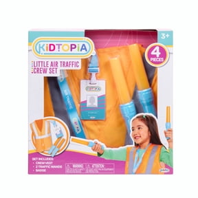 Kidtopia Air Traffic Ground Crew Play Set for Ages 3 and Up