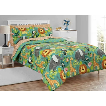 Kidz Mix Jungle Safari Bed in a Bag, Full