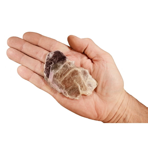Kidz Rocks Bicolor Lepidolite Muscovite Mica 3 1/2" Raw Chakra Healing Crystal Specimen