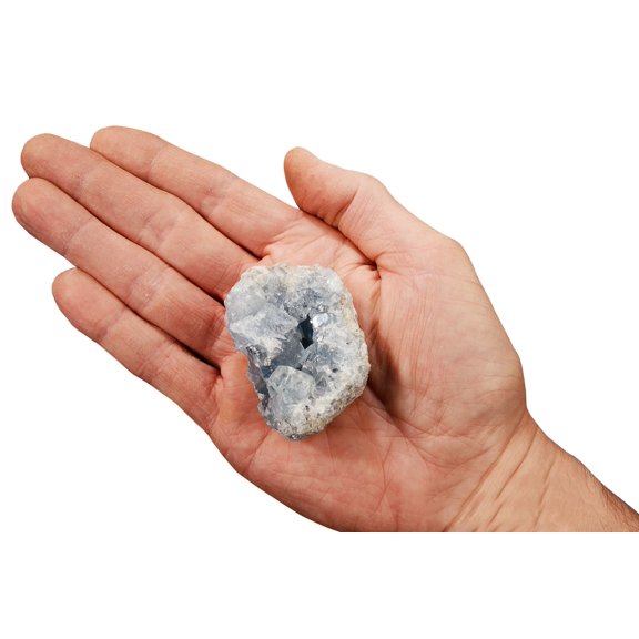 Kidz Rocks Celestite Cluster 2 1/2" 8-12 oz Raw Chakra Healing Crystal Blue Rock Mineral