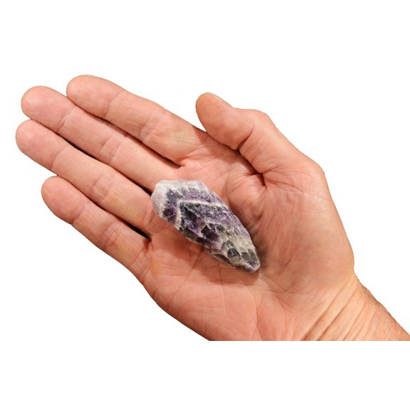 Kidz Rocks Chevron Amethyst 2" 2-3 oz Raw Chakra Healing Crystal Purple Rock Mineral