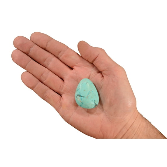 Kidz Rocks Chrysocolla 1 1/2" Tumbled Stone Chakra Healing Crystal Blue Rock