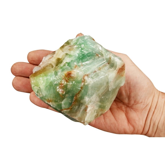 Kidz Rocks Emerald Green Calcite 4 1/2" 1 1/2 lb Raw Chakra Healing Crystal Rock Mineral