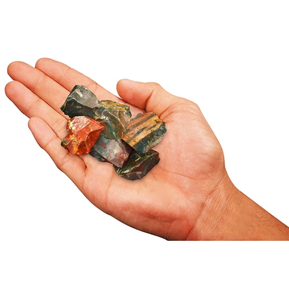 Kidz Rocks Fancy Jasper 1" 6 Piece Raw Chakra Healing Crystal Rock Mineral Specimen