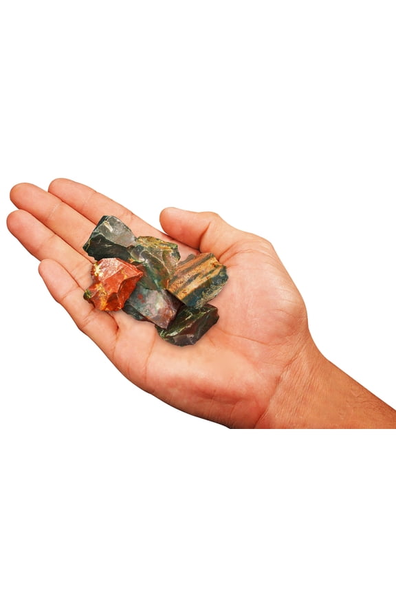 Fancy Jasper 1" 6 Piece Raw Chakra Healing Crystal Rock Mineral Specimen