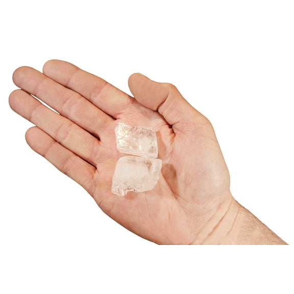 Kidz Rocks Ice Calcite 1" 2 Piece Raw Chakra Healing Crystal Rock Mineral Specimen