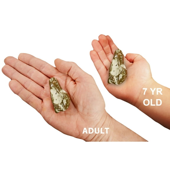 Kidz Rocks Icicle Jasper 2" 2-3 oz Tumbled Healing Stone Brown Rock Mineral Crystal