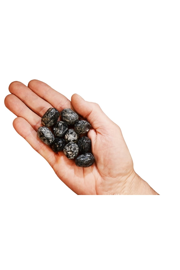 Obsidian Tear 1 1/4" Set Of 10 Raw Chakra Healing Crystal Rock Mineral Specimen
