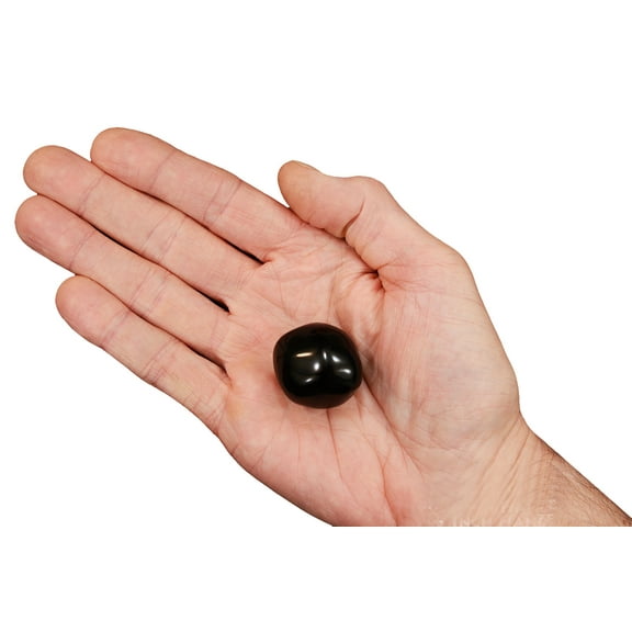 Kidz Rocks Obsidian Tear 1" Set Of 4 Tumbled Crystal Chakra Healing Stone Black Mineral