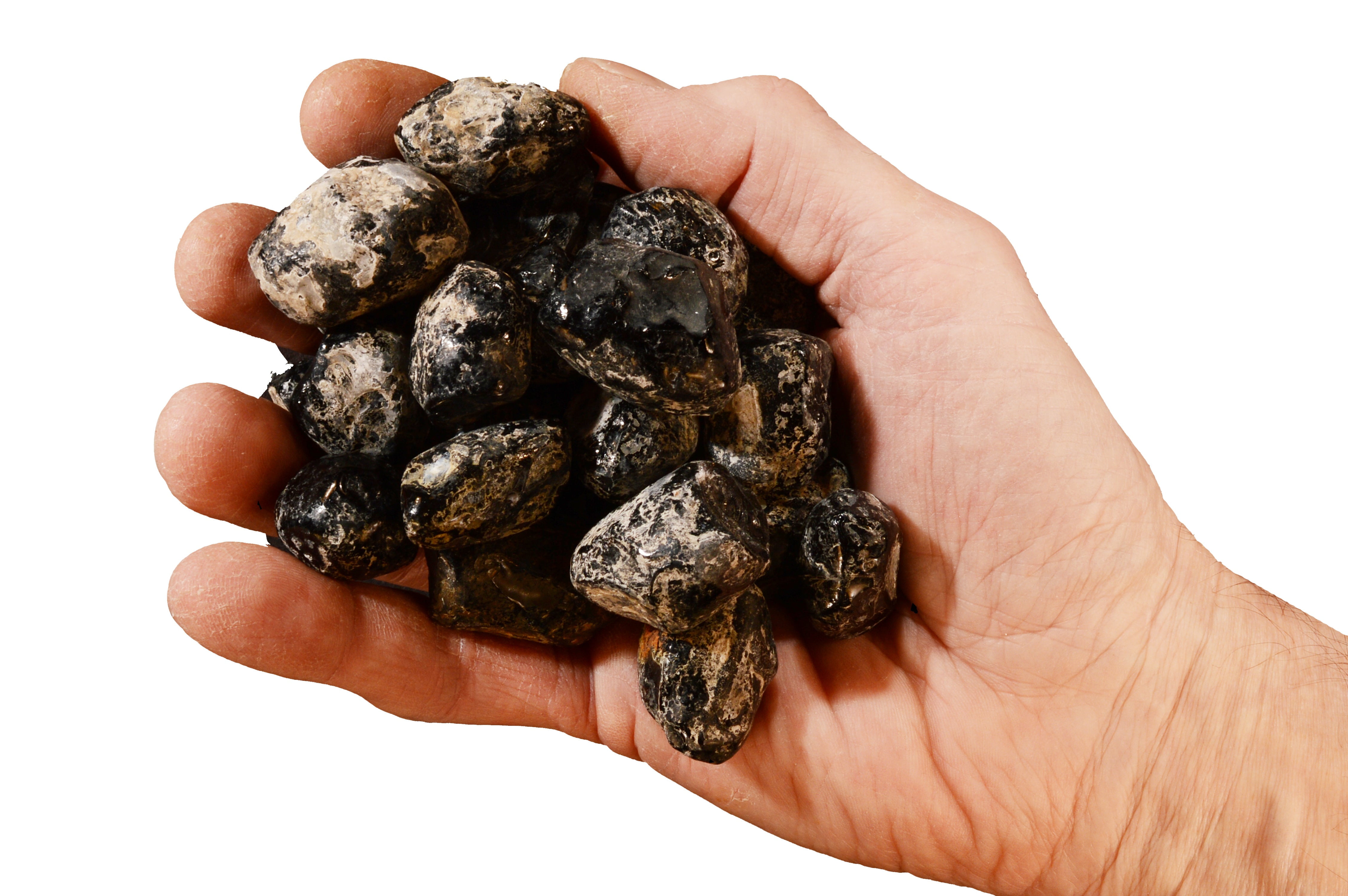 Kidz Rocks Obsidian Tear 1 lb Tumbling Raw Chakra Healing Stone Black Rock Mineral