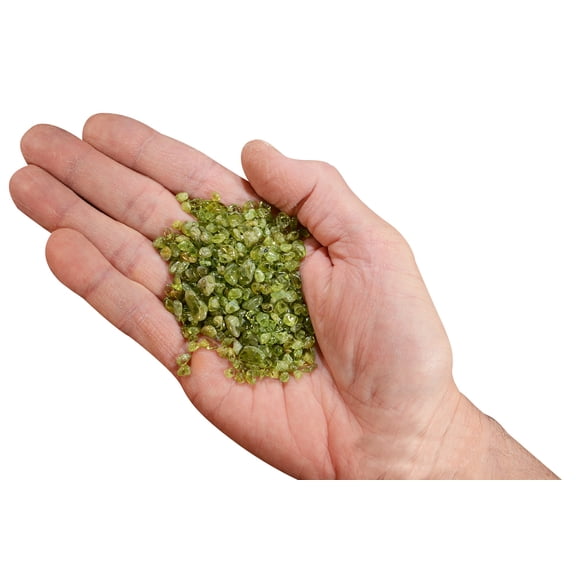 Kidz Rocks Peridot 1/4" 2 oz Tumbled Crystal Chakra Healing Stone Green Rock Mineral