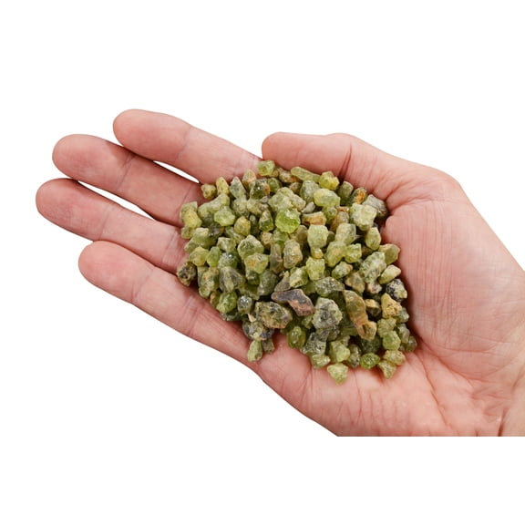 Kidz Rocks Peridot 1/8" 6 oz Small Raw Chakra Healing Stone Green Rock Mineral