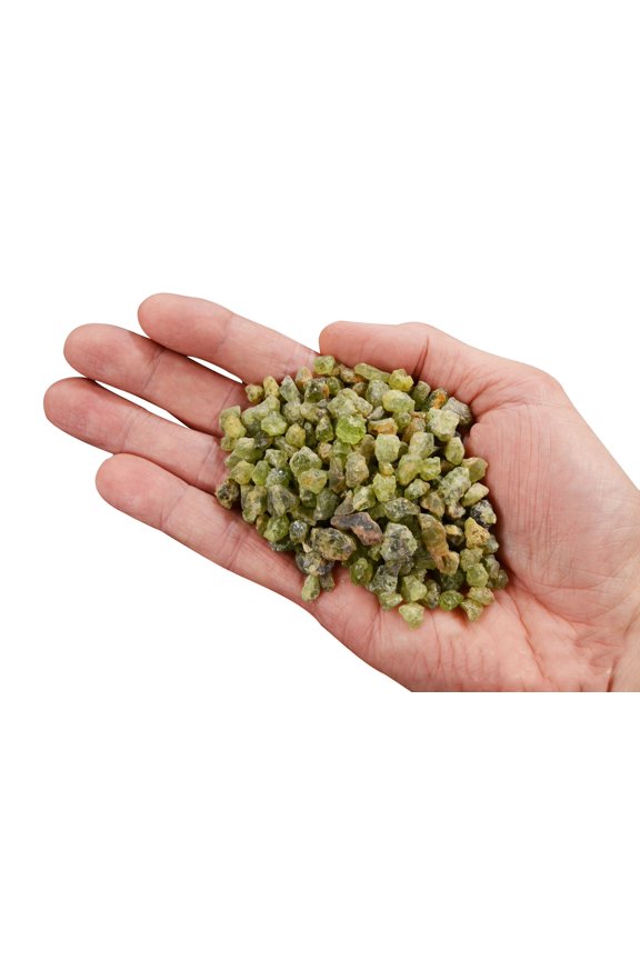 Peridot 1/8" 6 oz Small Raw Chakra Healing Stone Green Rock Mineral