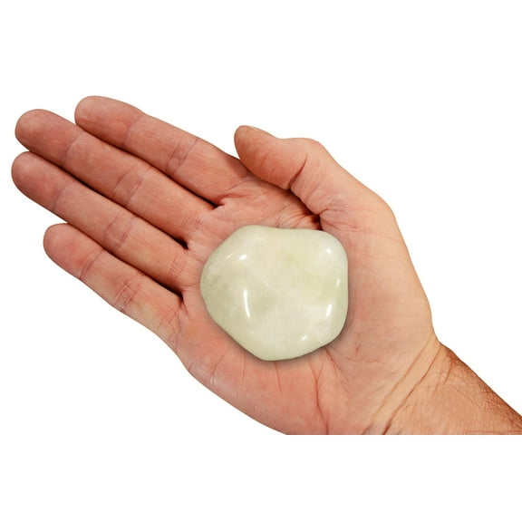 Kidz Rocks Quartz Sulfur 1" Tumbled Crystal Chakra Healing Stone Yellow Mineral