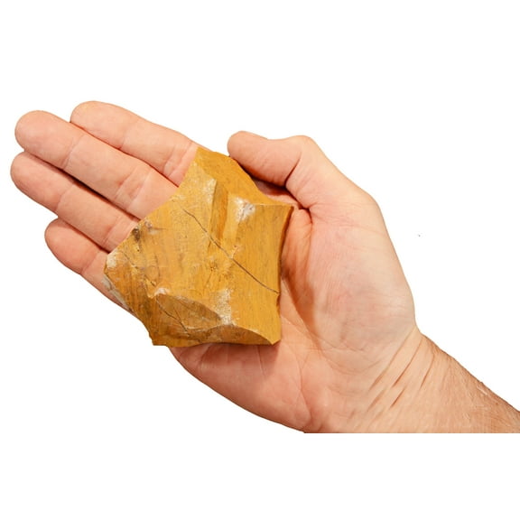 Kidz Rocks Yellow Jasper 3 1/2" 8-12 oz Raw Chakra Healing Stone Raw Rock Mineral