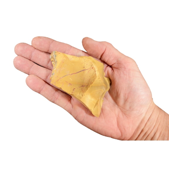 Kidz Rocks Yellow Mookaite Jasper 3 1/2" 8-12 oz Raw Chakra Healing Stone Rock Mineral