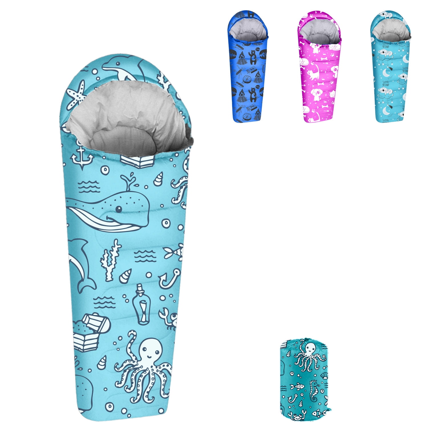 KidzAdventure 32-59F Youth and Kids Sleeping Bag | Indoor/Outdoor Boys