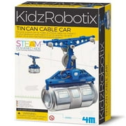 4M: KidzRobotix - Tin Can Cable Car - DIY Building Science Kit, Transform A Recycled Can Into a Machine, Physics-Mechanics-Engineering, STEAM, Kids 8+