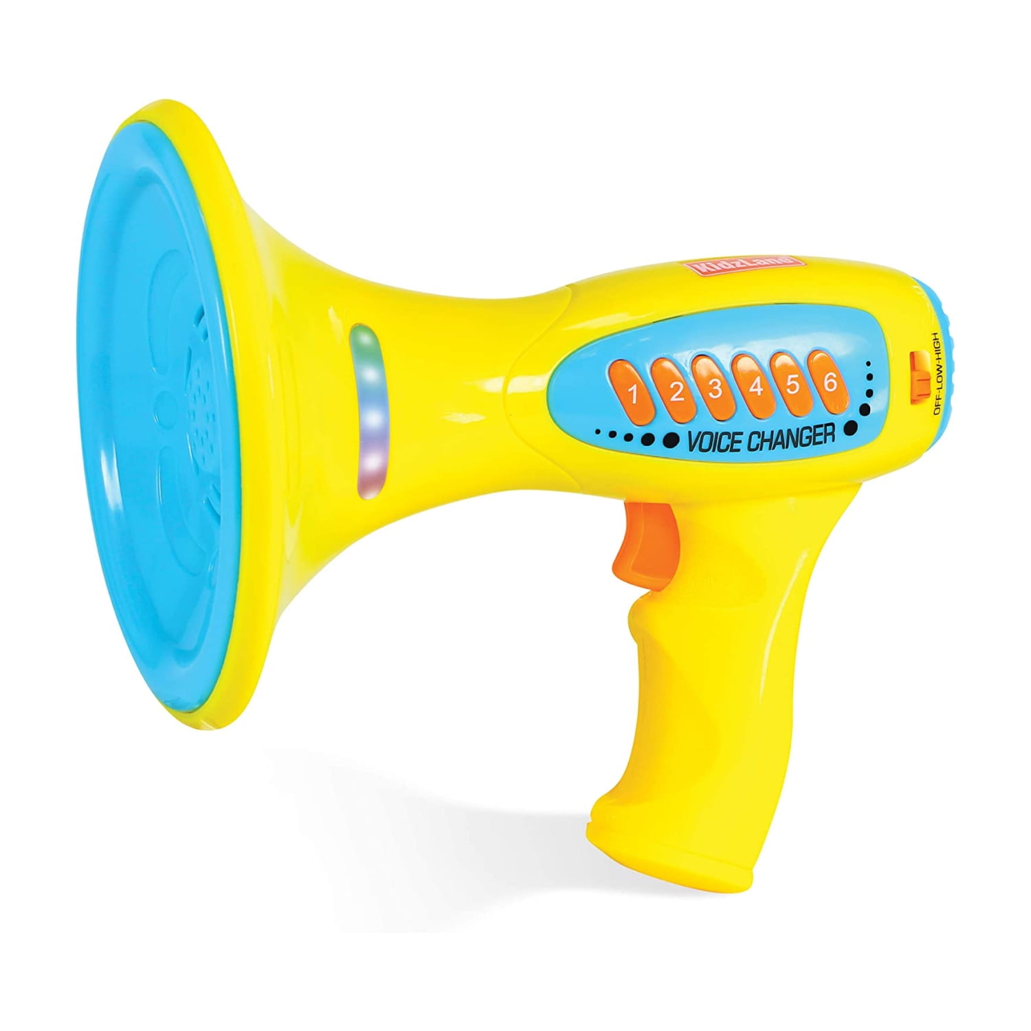 Kidzlane Handheld Voice Changer for Kids, Megaphone Function, Flashing LED Lights, Volume Amplifier