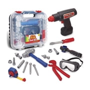 KidzLane Kids Tool Set with Electronic Drill, Carrying Case, 20 Toy Pieces