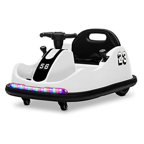 Kidzone 12V 2 Driving Mode (Steering Wheel/Joystick) Ride On Bumper Car