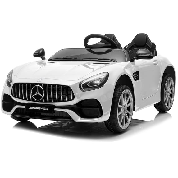 Kidzone 12V 45W Licensed Mercedes-Benz Ride On Car - White