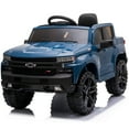 thumbnail image 1 of Kidzone 12V Battery Powered Licensed Chevrolet Silverado Truck - Blue, 1 of 6