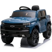 Kidzone 12V Battery Powered Licensed Chevrolet Silverado Truck - Blue