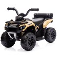 thumbnail image 1 of Kidzone 6V Ride on ATV, Battery Powered 4-Wheeler Electric Vehicle for Toddlers w/ Bluetooth, USB, Storage Box, LED Headlight, Safe Speed 1.5-2 km/h, Ages 18+ Months - Sand, 1 of 7