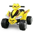 thumbnail image 1 of Kidzone Kids Electric 4-Wheeler ATV 12V Battery Powered Ride On with LED Headlights, Forward & Reverse Gears, ASTM F963, Yellow, 1 of 7
