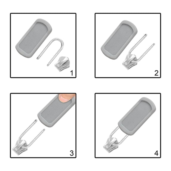 Kieccall 10 Pack Removable Zipper Pull Repair Kit, Replacement Zipper Parts for Jackets Backpacks Suitcases Boots, No Tool Required Zipper Fix Components for Daily Gear Restoration Gift