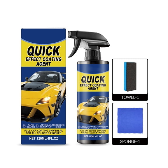 Kieccall 120ml Ceramic Coating Spray Kit - Automotive Paint Sealant and Gloss Restoration, Long lasting Protection for Vehicle Surfaces