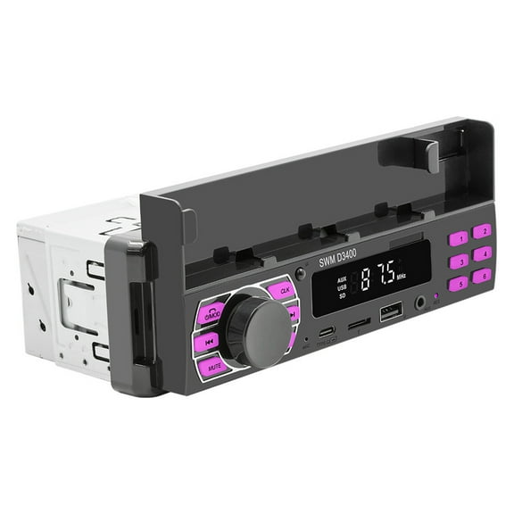 Kieccall 12V Car MP3 Player FM Radio - Bluetooth Connection With USB/SD/AUX Support, Positioning & Car Search Function, All-In-One In-Car Entertainment