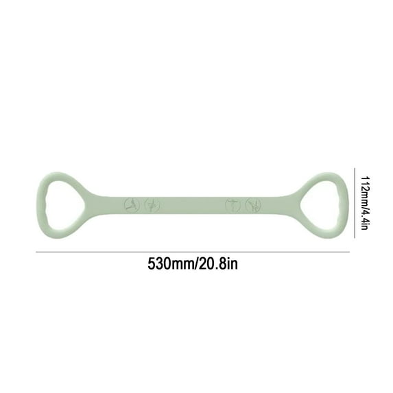 Kieccall 20 lb Yoga Resistance Band Pilates Stretch Strap Exercise Fitness Equipment Home Gym Workout Gift