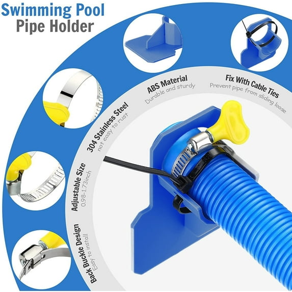 Kieccall 2pcs Pipe Holders,Above Ground Pool Accessories,Pool Accessories,Pool Hoses For Above Ground Pools, Pipe Sagging Accessory